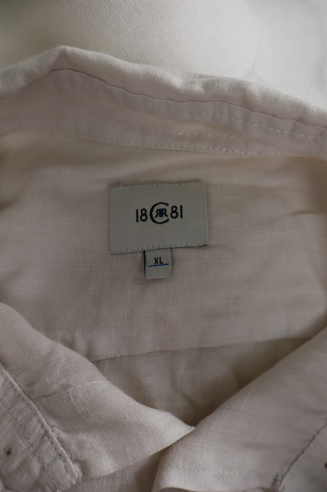CERRUTI 1881 UOMO MAN CAMICIA SHIRT TG. XL LINO LINEN CASUAL VINTAGE