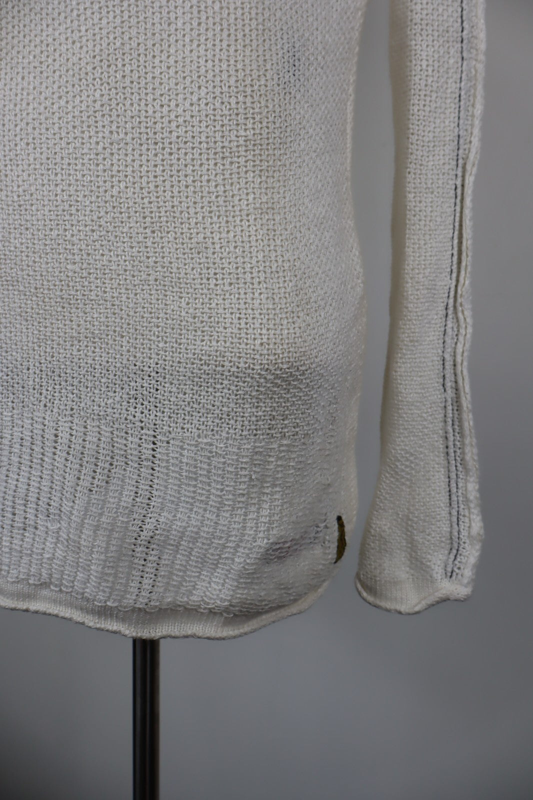 ARMANI JEANS MAGLIA DONNA TG M WOMAN T-SHIRT CASUAL VINTAGE LINO LINEN