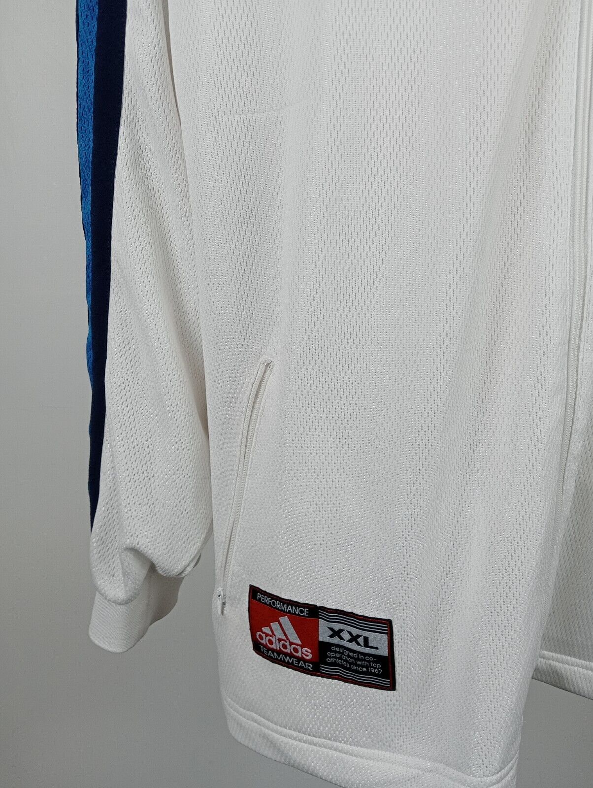 ADIDAS BASKETBALL GIACCA FELPA SPORT UOMO Tg 2XL MAN VINTAGE JACKET VINTAGE