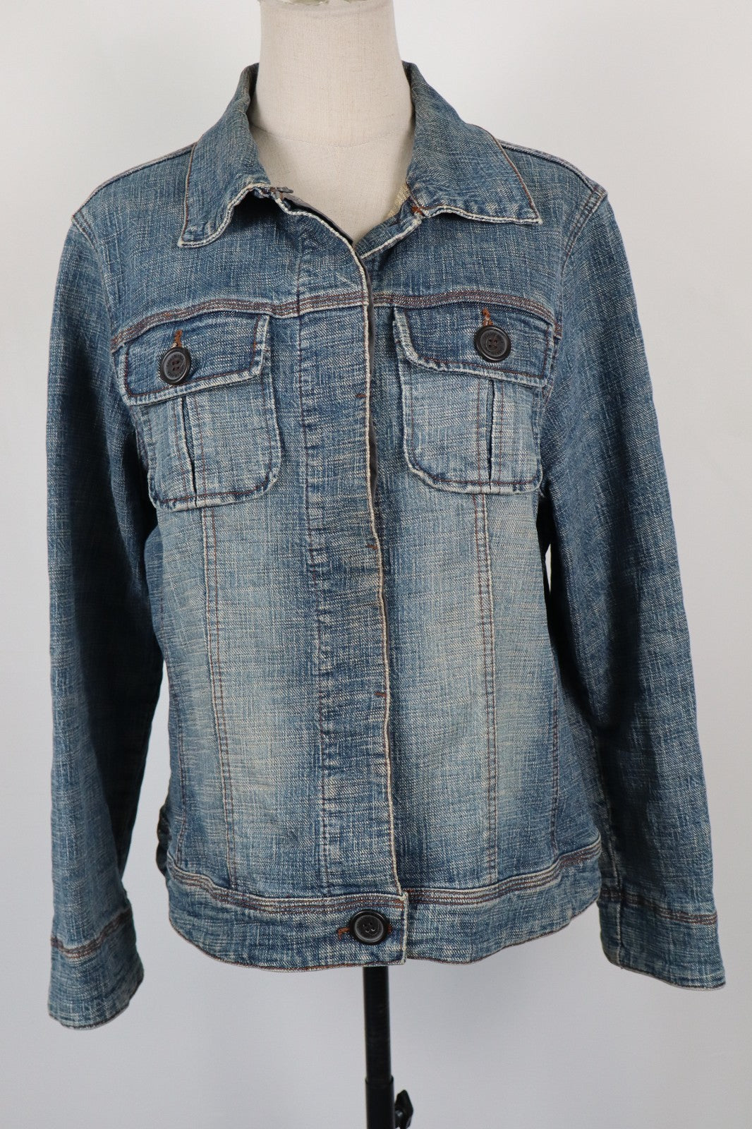 CASA BLANCA GIUBBINO JEAN DONNA Tg. 46 WOMAN DENIM CASUAL JACKET VINTAGE