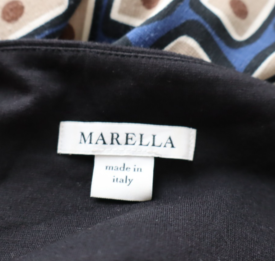 MARELLA VESTITO ABITO DONNA TG. 40 WOMAN CASUAL VINTAGE DRESS MANICHE A 3/4