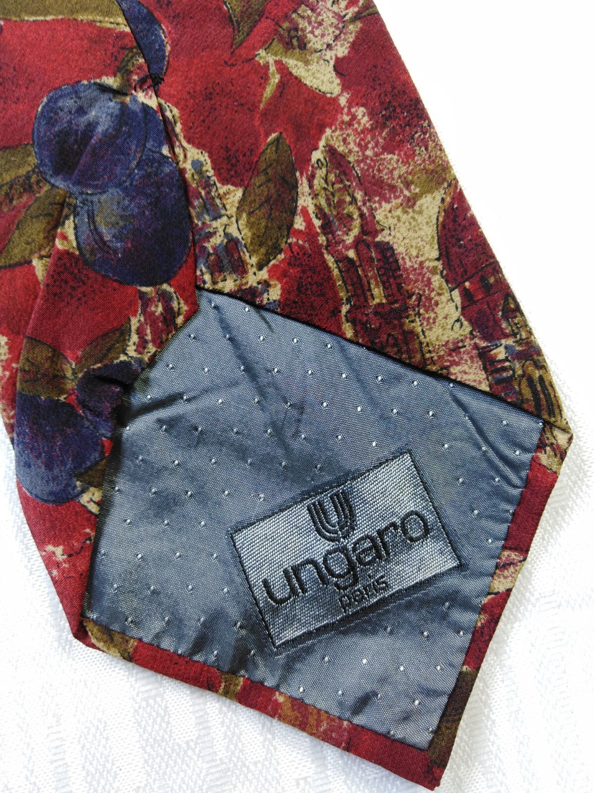 UNGARO PARIS  100% SILK TIE SETA CRAVATTA NECKTIE MADE IN ITALY CLASSIC