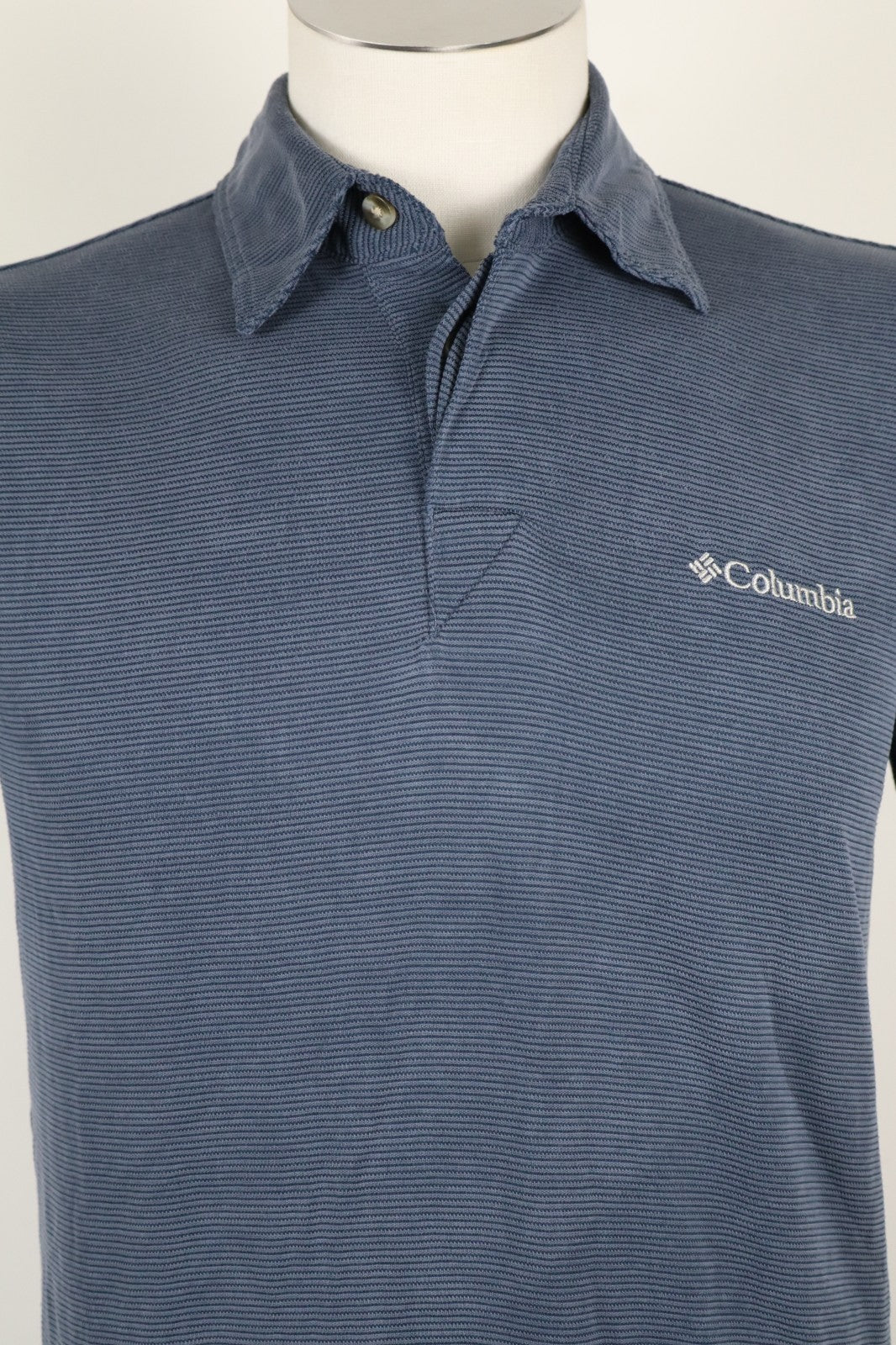 COLUMBIA POLO MAGLIA UOMO TG L MAN T-SHIRT CASUAL VINTAGE LOGO