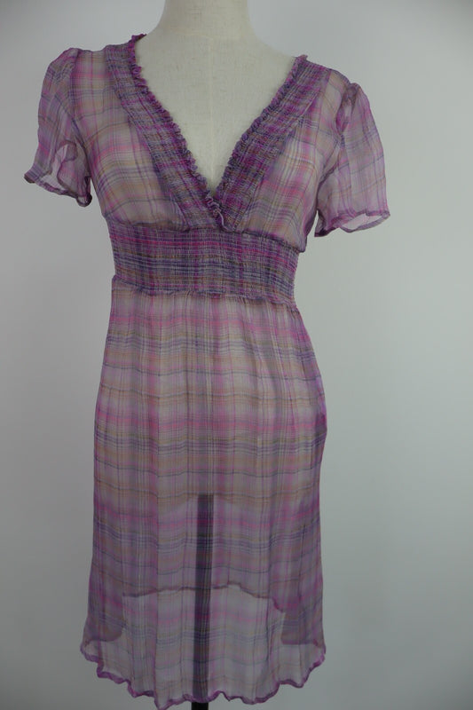 MAX & CO VESTITO ABITO VELATO DONNA WOMAN TG S DRESS CASUAL VINTAGE