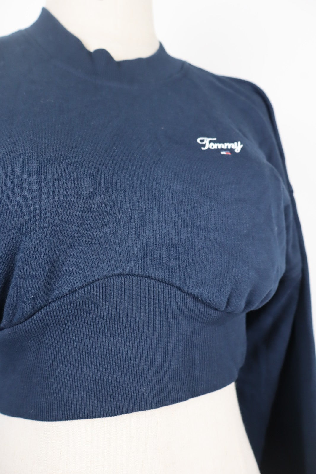 TOMMY HILFIGER JEANS FELPA DONNA Tg XS WOMAN CASUAL VINTAGE SPORT SWEATSHIRT