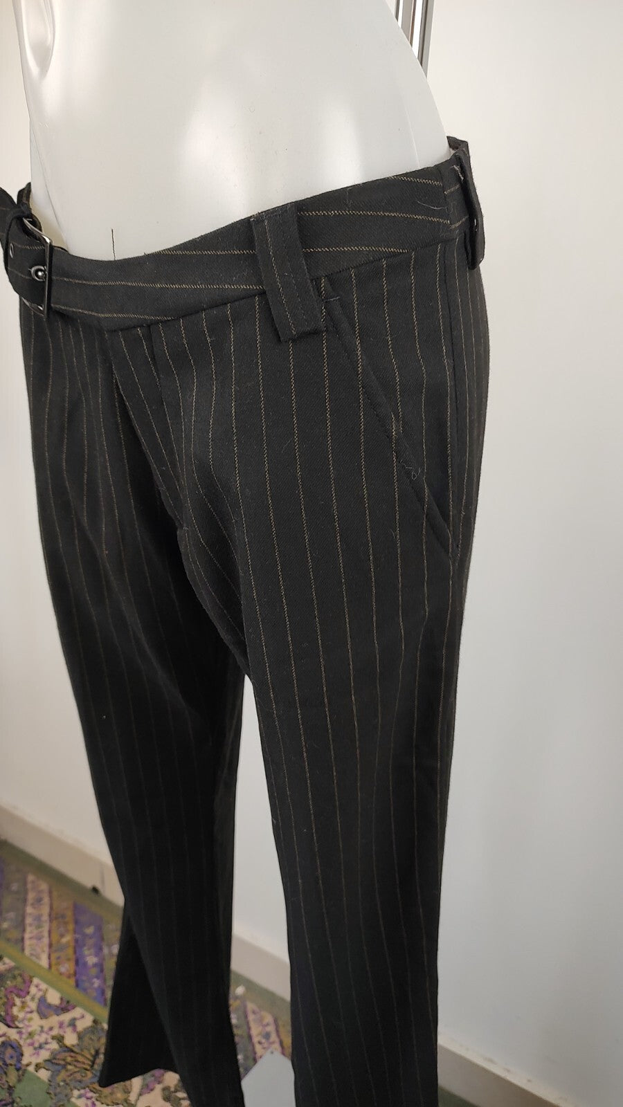 ENERGIE GOLD PANTALONE CASUAL DONNA TG. 31 WOMAN VINTAGE PANTS CINTURA