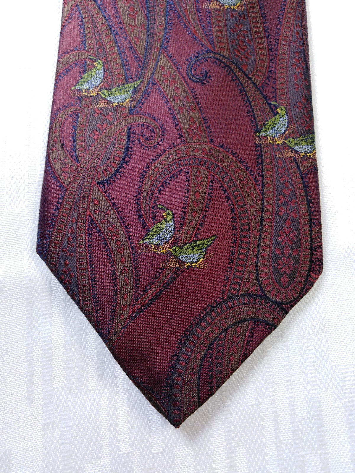 LES COPAINS 100% SETA SILK TIE CRAVATTA NECKTIE ITALY VINTAGE CLASSIC