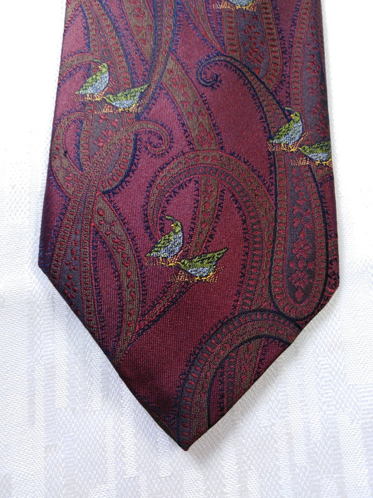 LES COPAINS 100% SETA SILK TIE CRAVATTA NECKTIE ITALY VINTAGE CLASSIC