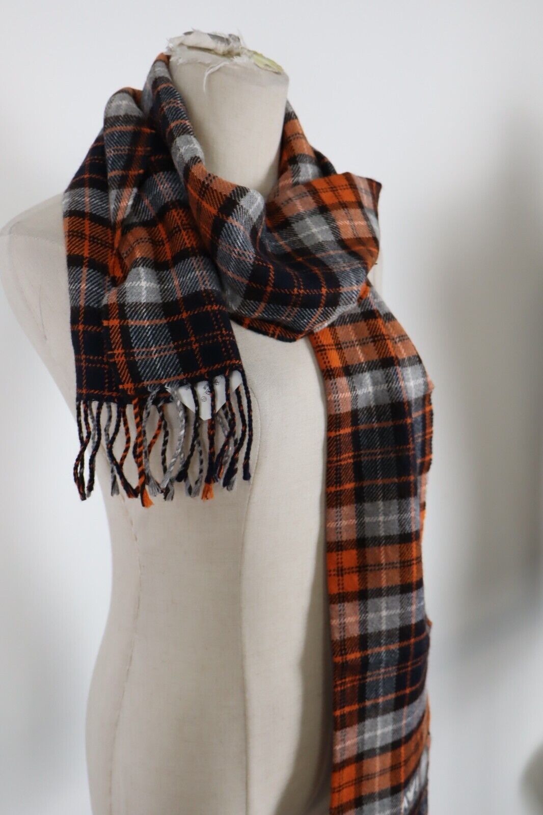 ARMANI JEANS SCIARPA LANA UOMO DONNA UNISEX WOMAN MAN VINTAGE CASUAL SCARF