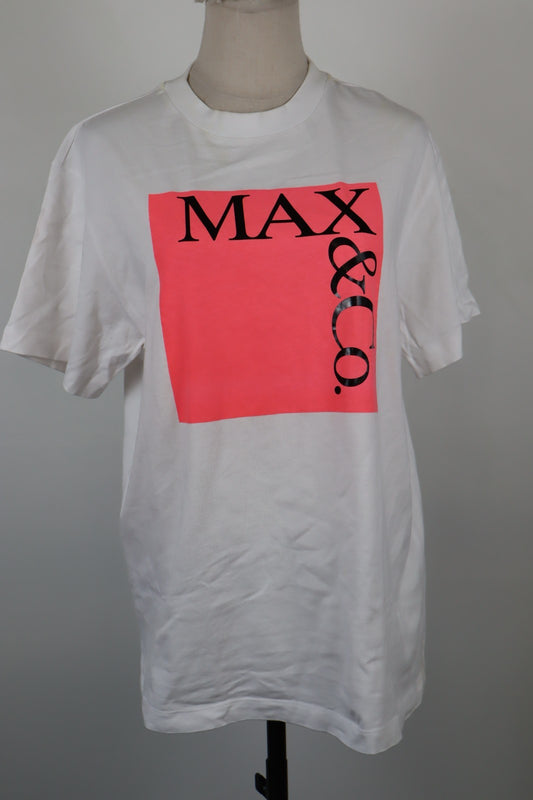 MAX&CO MAGLIA COTONE DONNA TG. XL WOMAN CASUAL VINTAGE TOP T-SHIRT COTTON