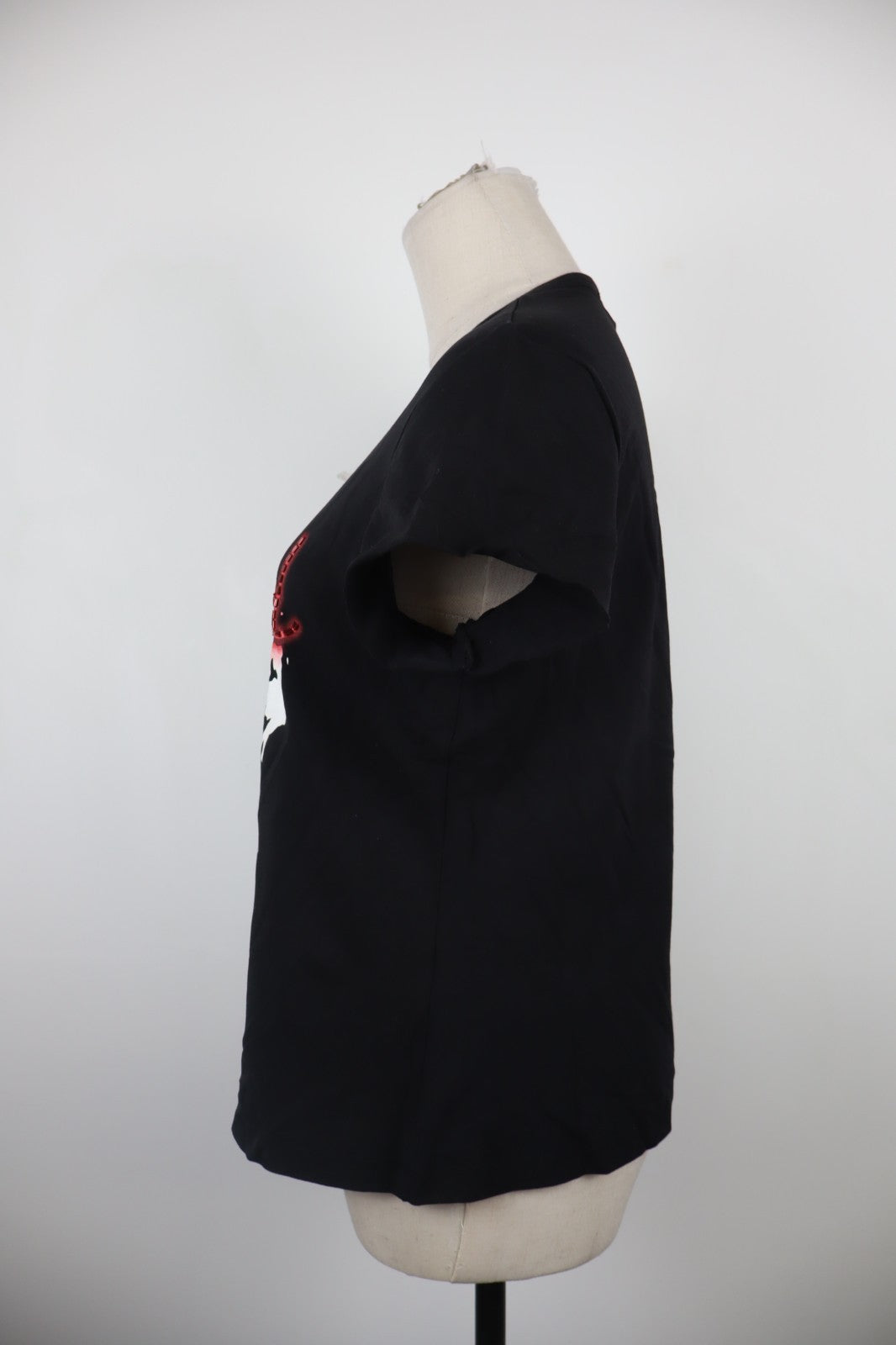 JOHN RICHMOND MAGLIA DONNA TG. 46 WOMAN CASUAL VINTAGE T-SHIRT COTONE LOGO