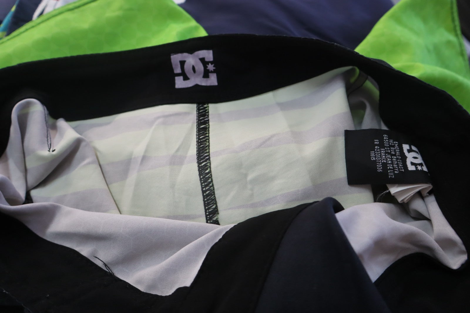 DC SHOES COSTUME PANTALONCINO MARE UOMO TG 27 MEN SWIMSUIT VINTAGE CASUAL LOGO