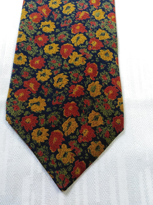 TINO COSMA 100% SETA SILK TIE CRAVATTA NECKTIE ITALY VINTAGE CLASSIC