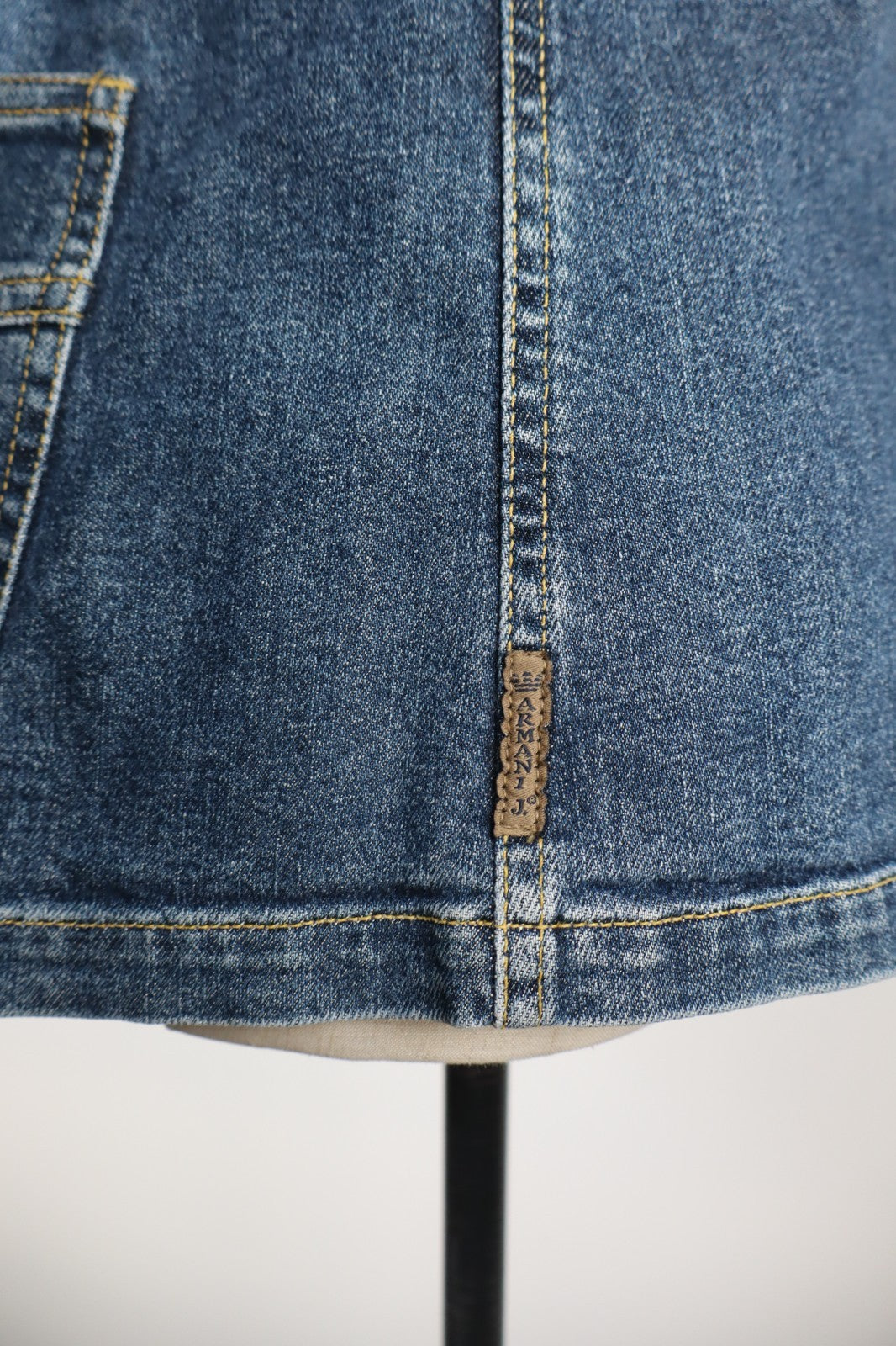 AJ ARMANI JEANS GIUBBINO DENIM DONNA 44 WOMAN CASUAL VINTAGE JACKET INDIGO N003