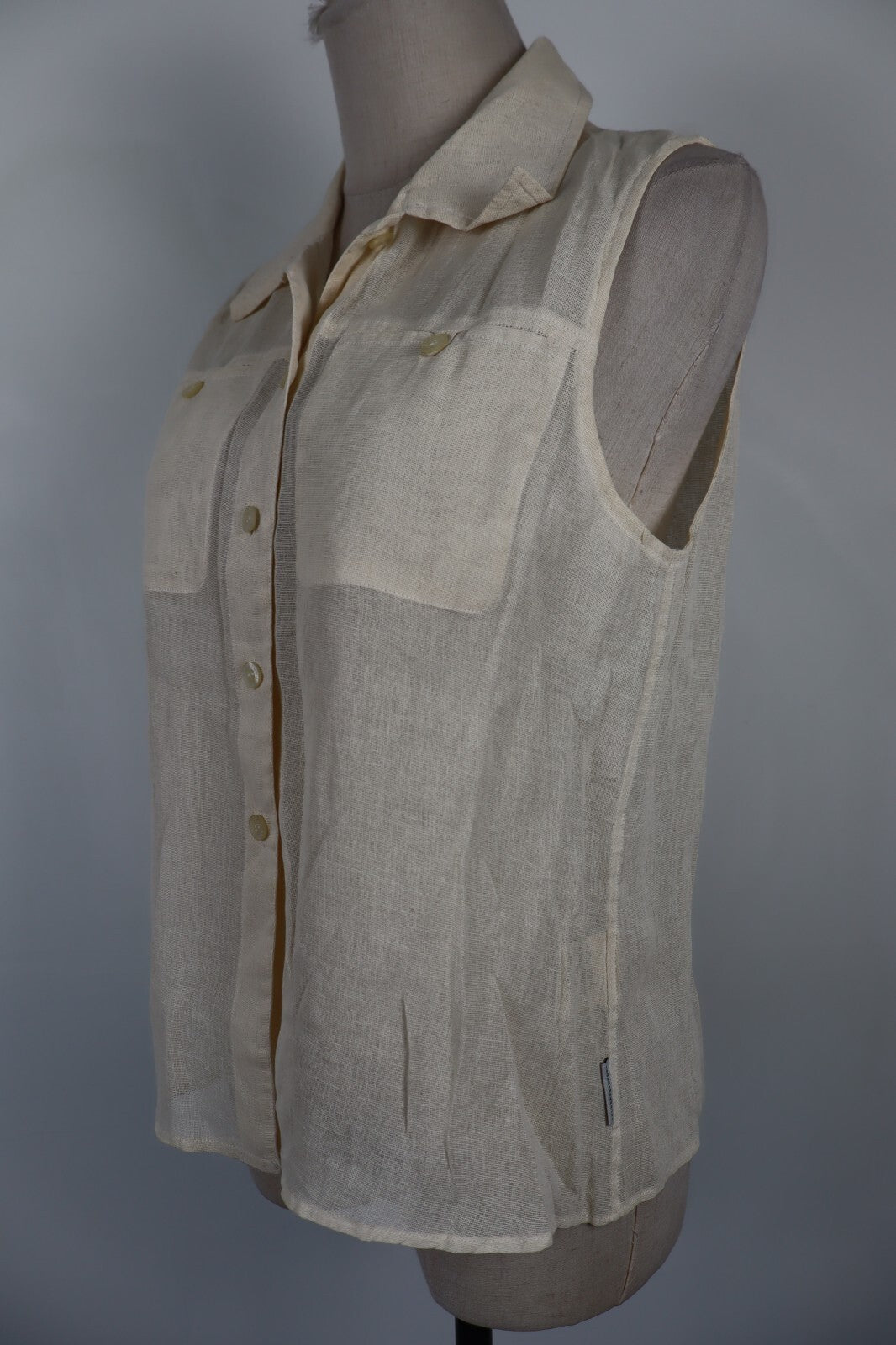 TRUSSARDI SPORT CAMICIA SMANICATA DONNA TG. S WOMAN SHIRT CASUAL VINTAGE COTONE
