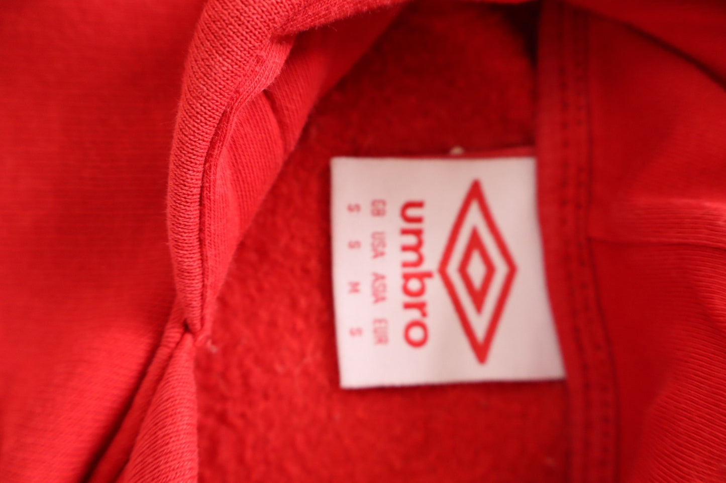 UMBRO FELPA CALCIO BARI CAPPUCCIO UOMO Tg S MAN CASUAL VINTAGE SWEATSHIRT