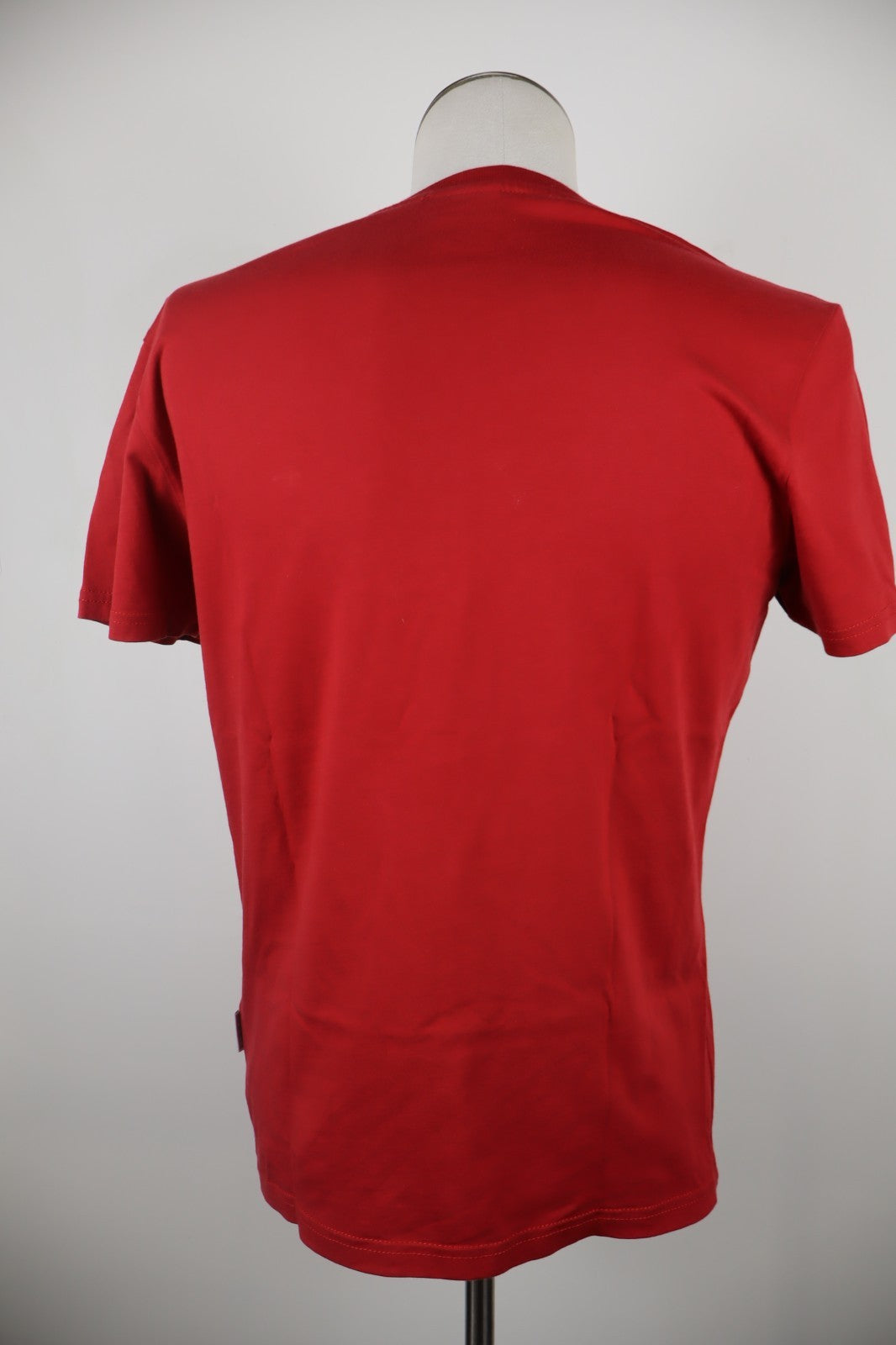 NAPAPIJRI MAGLIA COTONE UOMO TG. S MAN T- SHIRT CASUAL VINTAGE COTTON LOGO ROSSO
