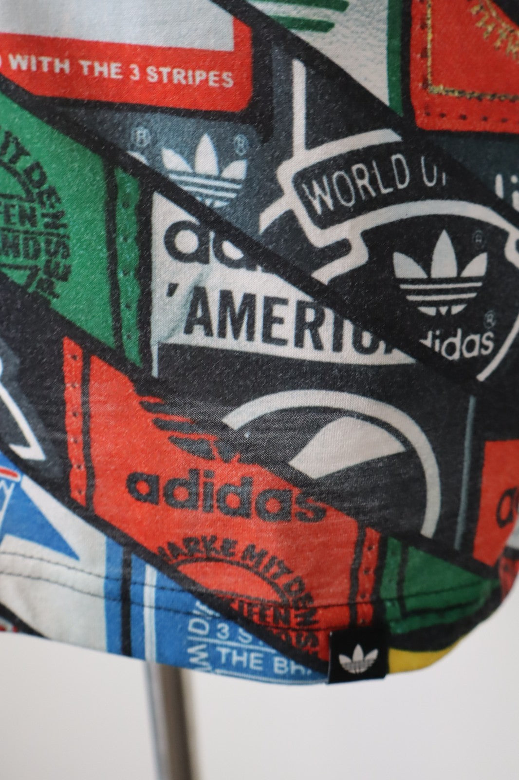 ADIDAS MAGLIA UOMO TG S MAN T-SHIRT CASUAL VINTAGE COTONE COTTON LOGO