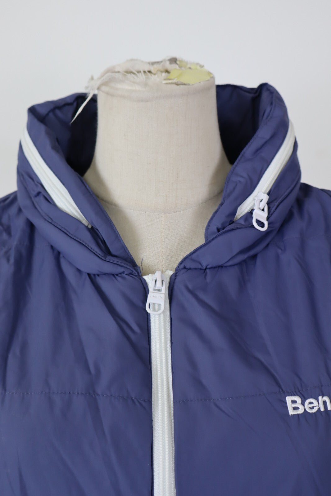 BENCH GIUBBINO SMANICATO GILET DONNA TG M WOMAN CASUAL JACKET VINTAGE CAPPUCCIO