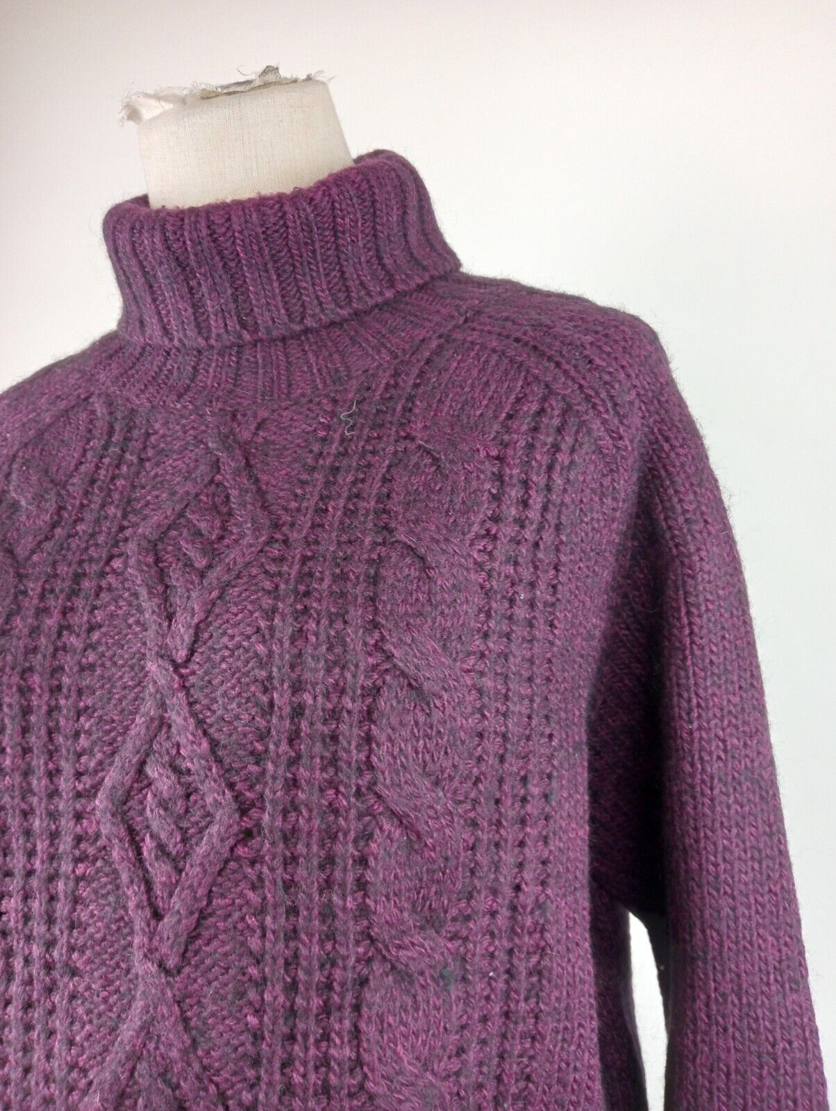 CALVIN KLEIN MAGLIONE LANA WOOL DONNA Tg. XL WOMAN CASUAL SWEATER MADE ITALY