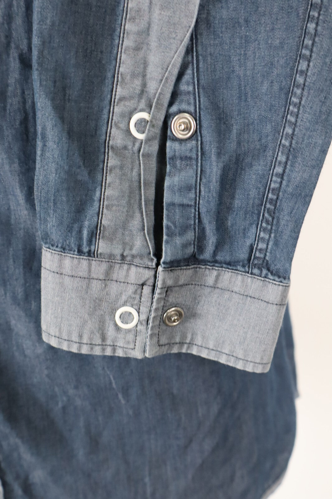 ARMANI JEANS CAMICIA UOMO COTONE TG. S MAN CASUAL VINTAGE COTTON SHIRT