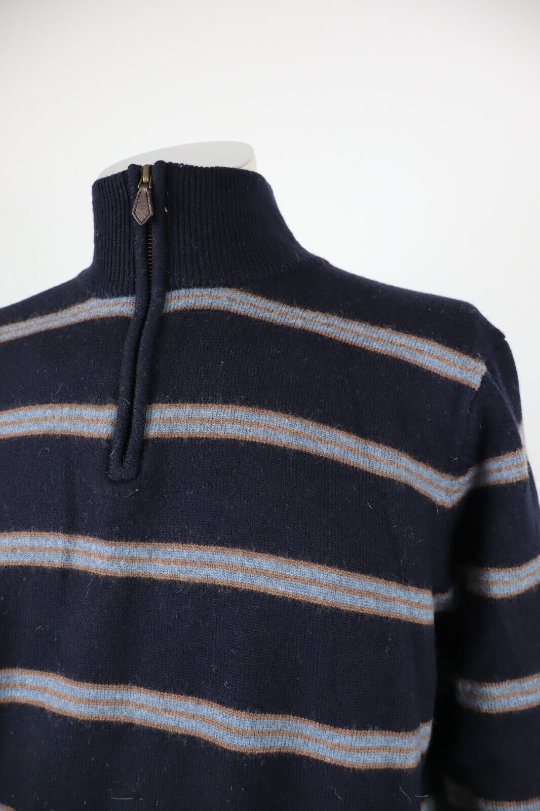 BROOKS BROTHERS 346 MAGLIONE VINTAGE UOMO LANA MERINOS Tg. L MAN SWEATER CASUAL