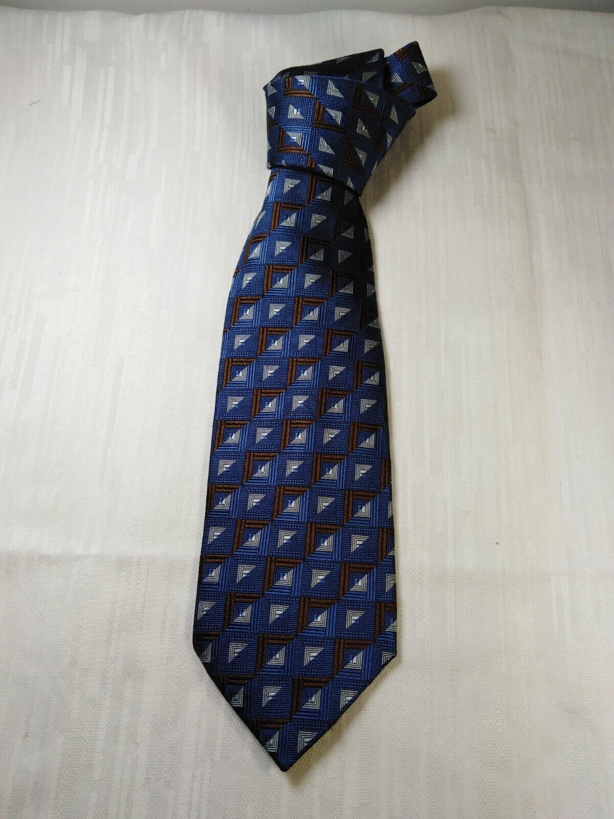 TINO COSMA 100% SETA SILK TIE CRAVATTA NECKTIE ITALY VINTAGE CLASSIC
