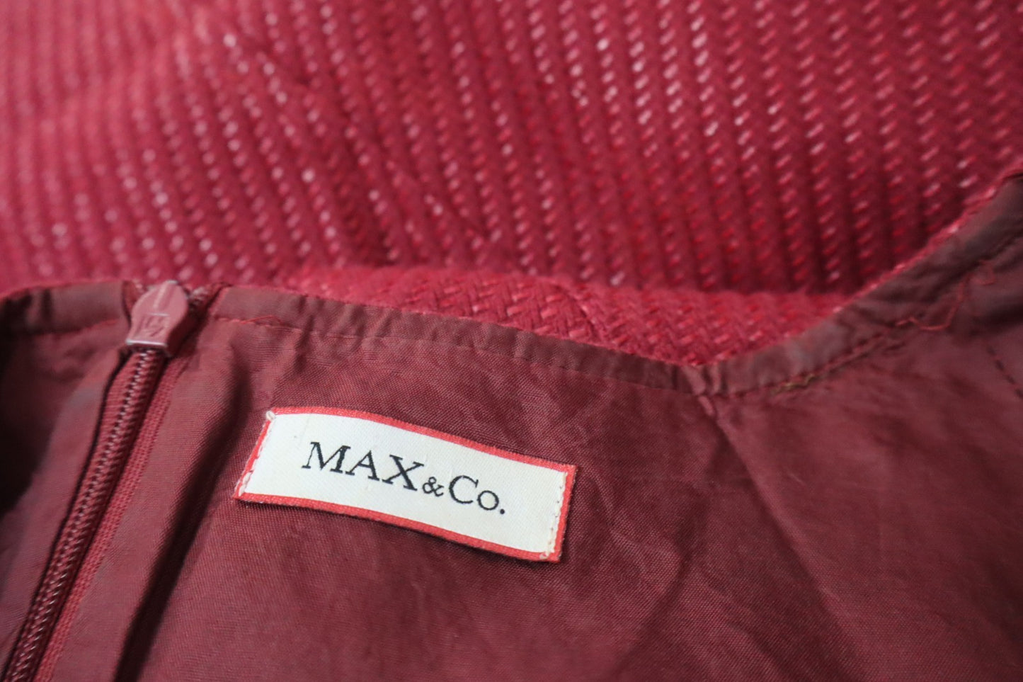 MAX&CO VESTITO DONNA TG 42 WOMAN CASUAL VINTAGE DRESS ABITO COTONE COTTON FIOCCO