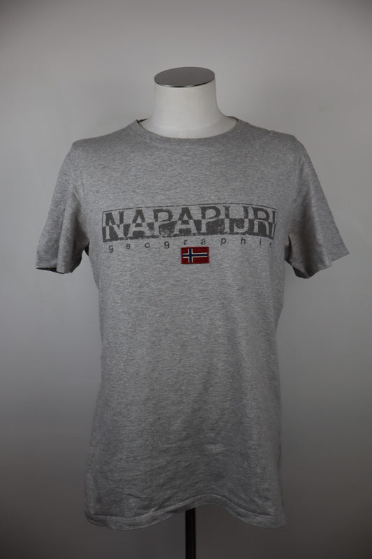 NAPAPIJRI MAGLIA COTONE UOMO TG. L MAN T- SHIRT CASUAL VINTAGE COTTON LOGO