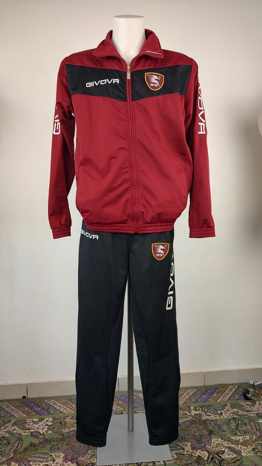 GIVOVA SALERNITANA TUTA COMPLETA CALCIO UOMO Tg L TRACKSUIT SPORT VINTAGE