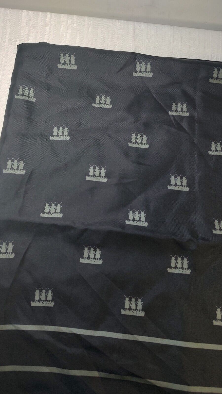 FORMICHE VERDI FOULARD 100% SILK SCARVES SCARF SQUARE SETA MADE IN ITALY