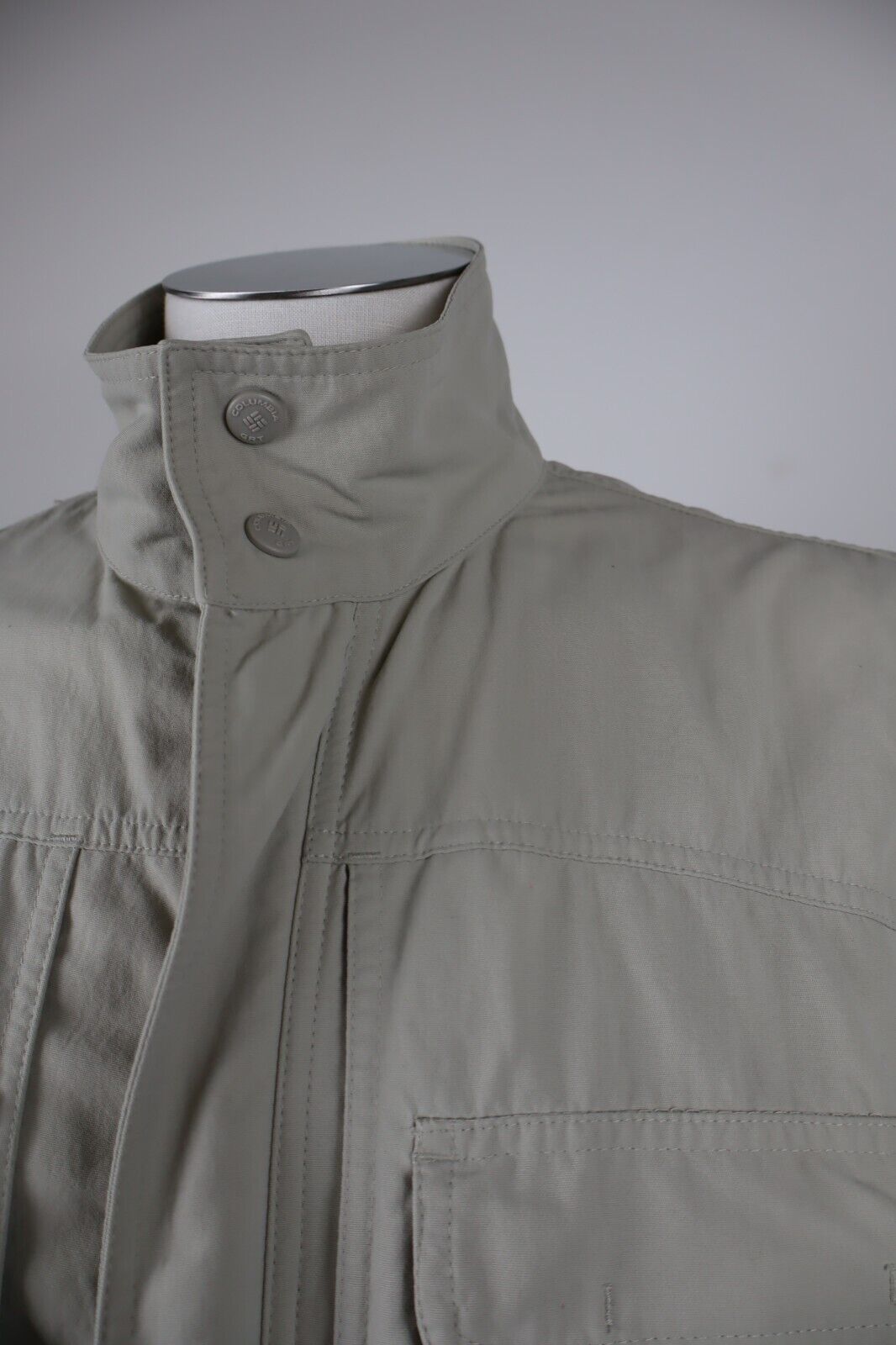 COLUMBIA GIUBBINO LEGGERO SMANICATO GILET UOMO TG L MAN CASUAL VINTAGE JACKET