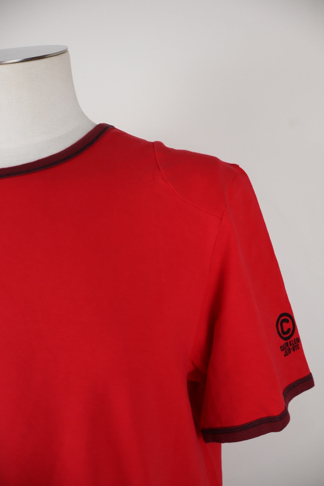 CK CALVIN KLEIN JEANS MAGLIA UOMO TG 2XL MAN T-SHIRT CASUAL VINTAGE COTONE LOGO