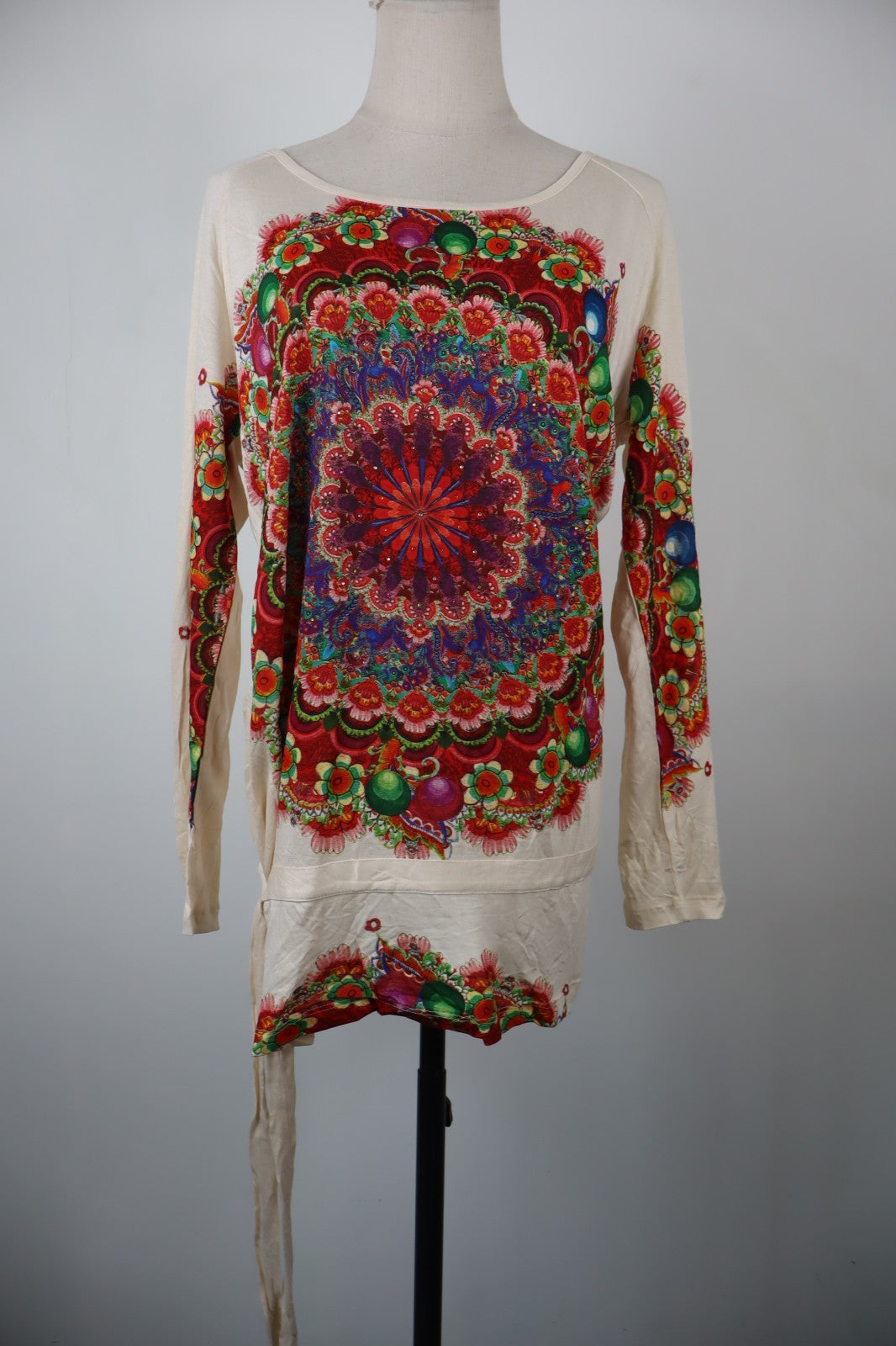 DESIGUAL MAGLIA DONNA TG. 2XL WOMAN CASUAL VINTAGE T-SHIRT COULISSE