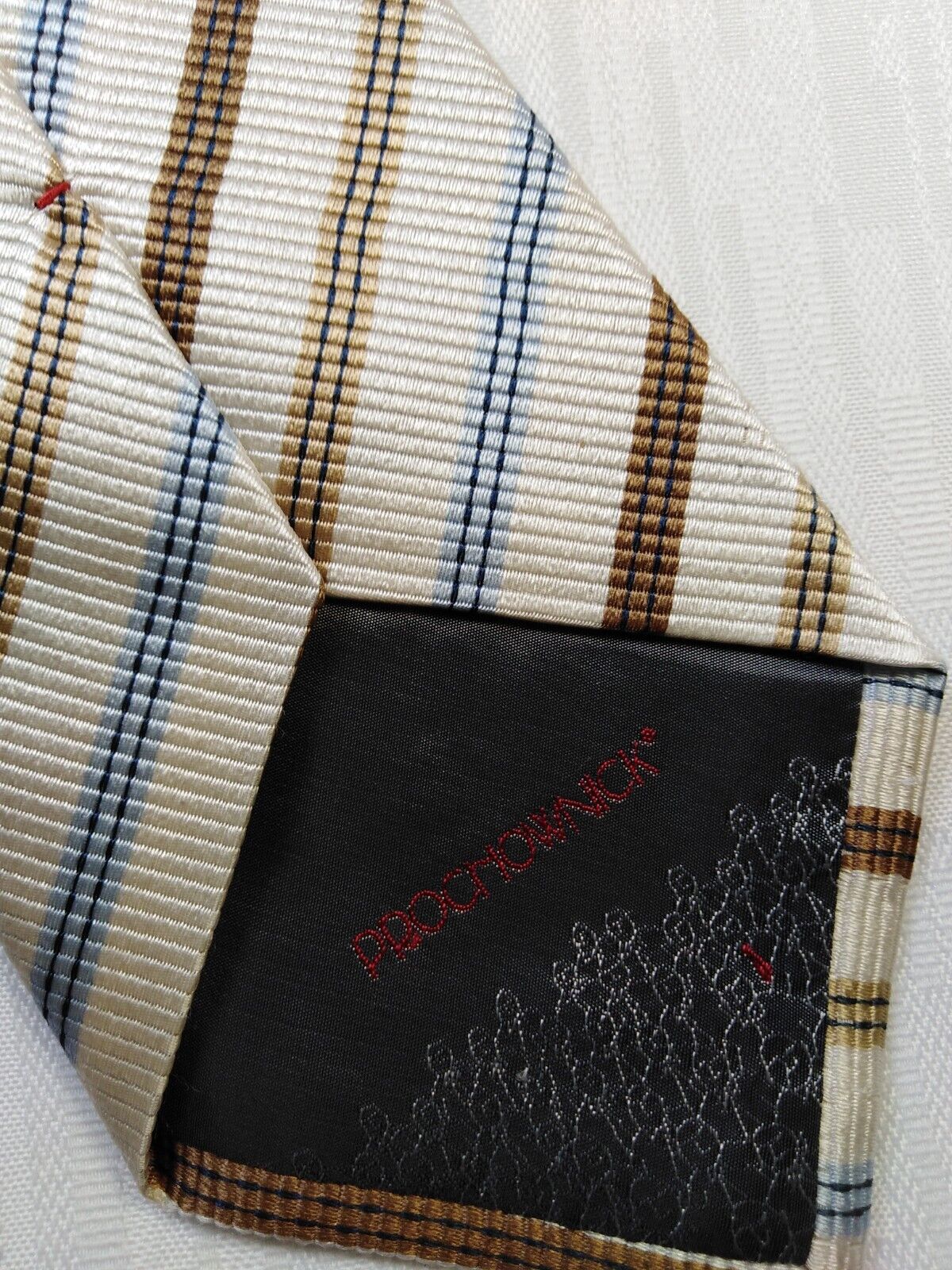 PROCHOWNICK 100% SETA SILK TIE CRAVATTA NECKTIE VINTAGE ITALY CLASSIC