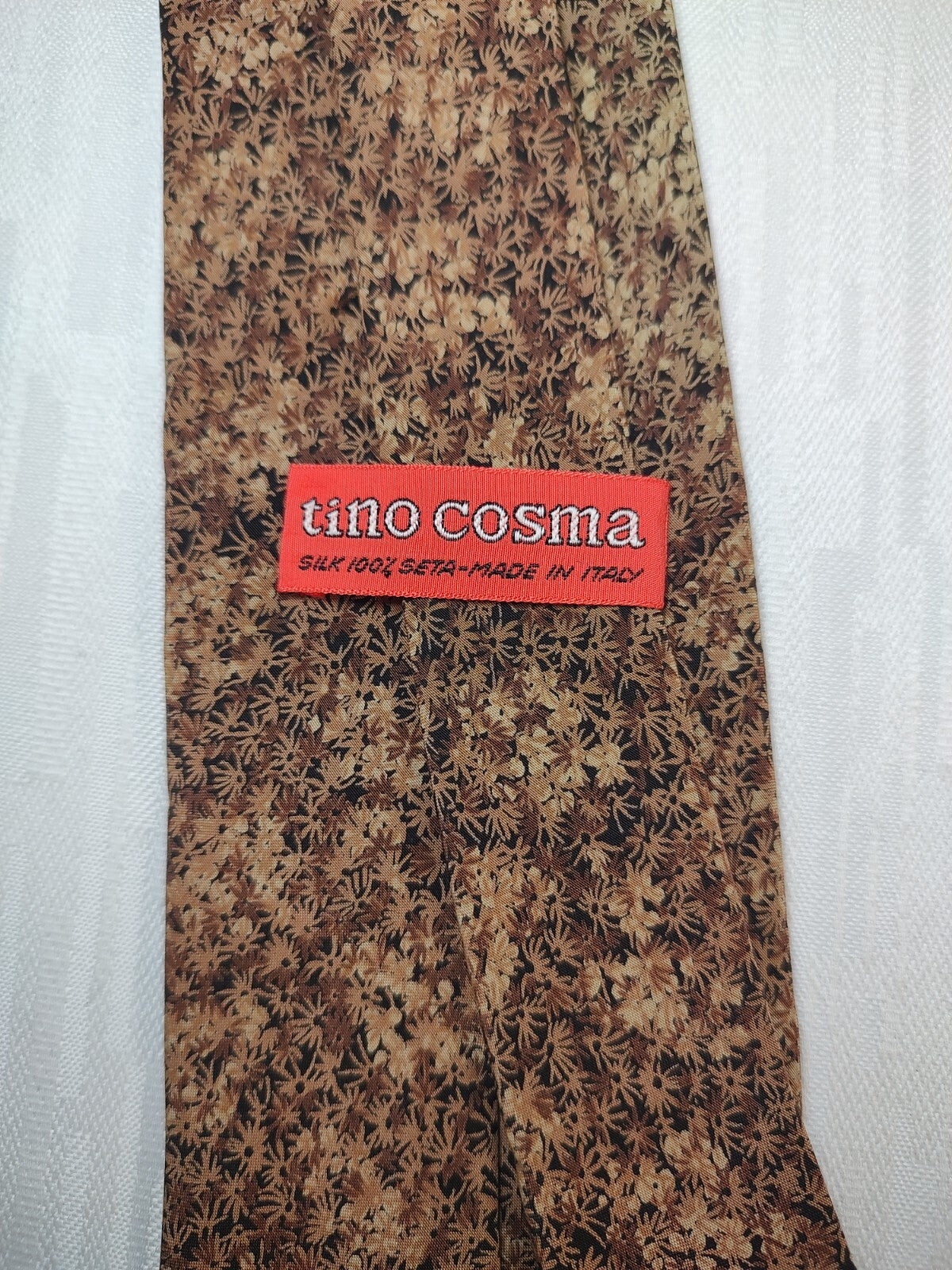 TINO COSMA 100% SILK TIE SETA CRAVATTA NECKTIE MADE IN ITALY CLASSIC