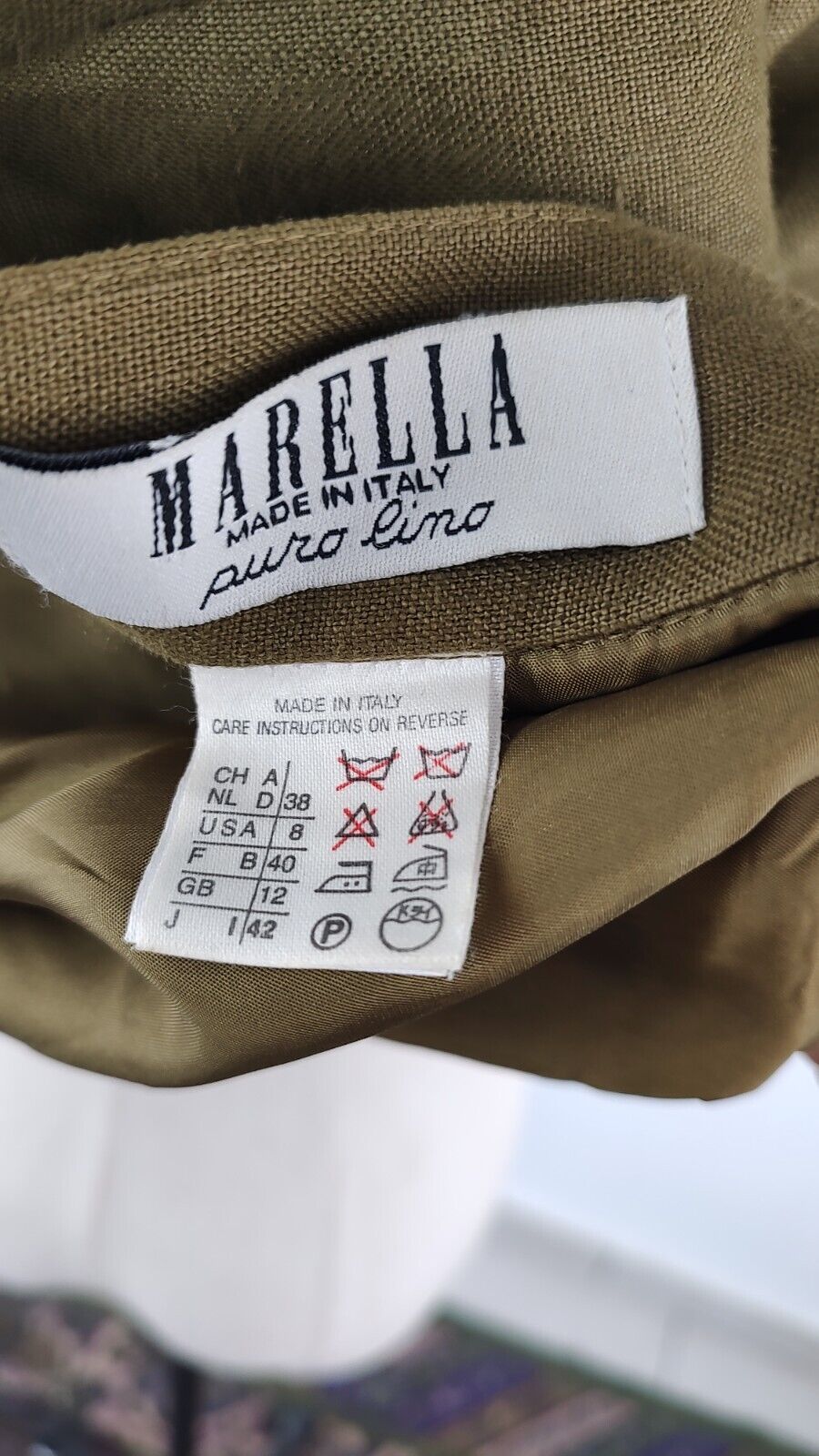 MARELLA GONNA DONNA LINO TG. 42\8 WOMAN SILK SKIRT VINTAGE MADE IN ITALY