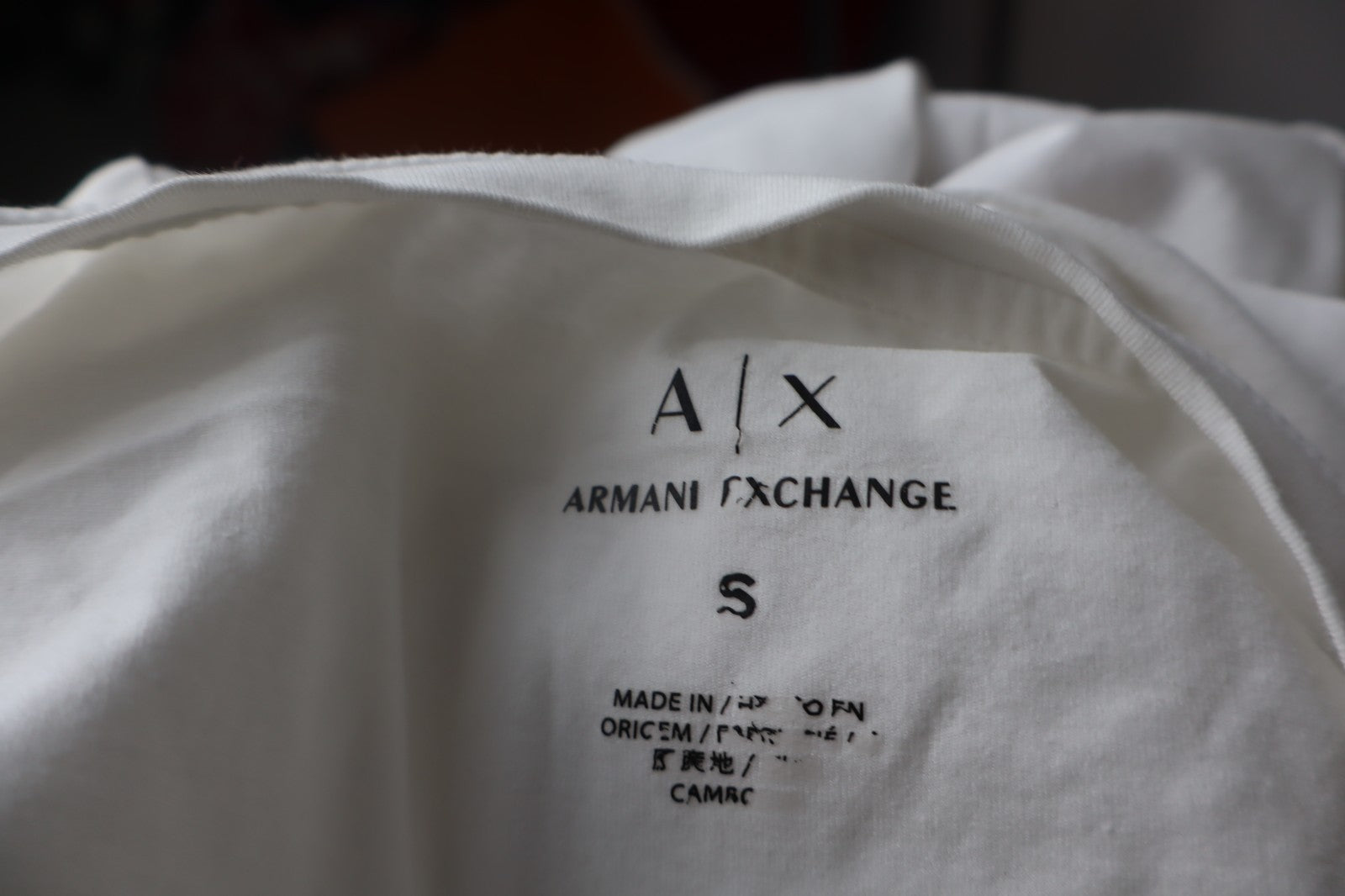 ARMANI EXCHANGE MAGLIA DONNA TG S WOMAN CASUAL VINTAGE TOP T-SHIRT COTONE COTTON