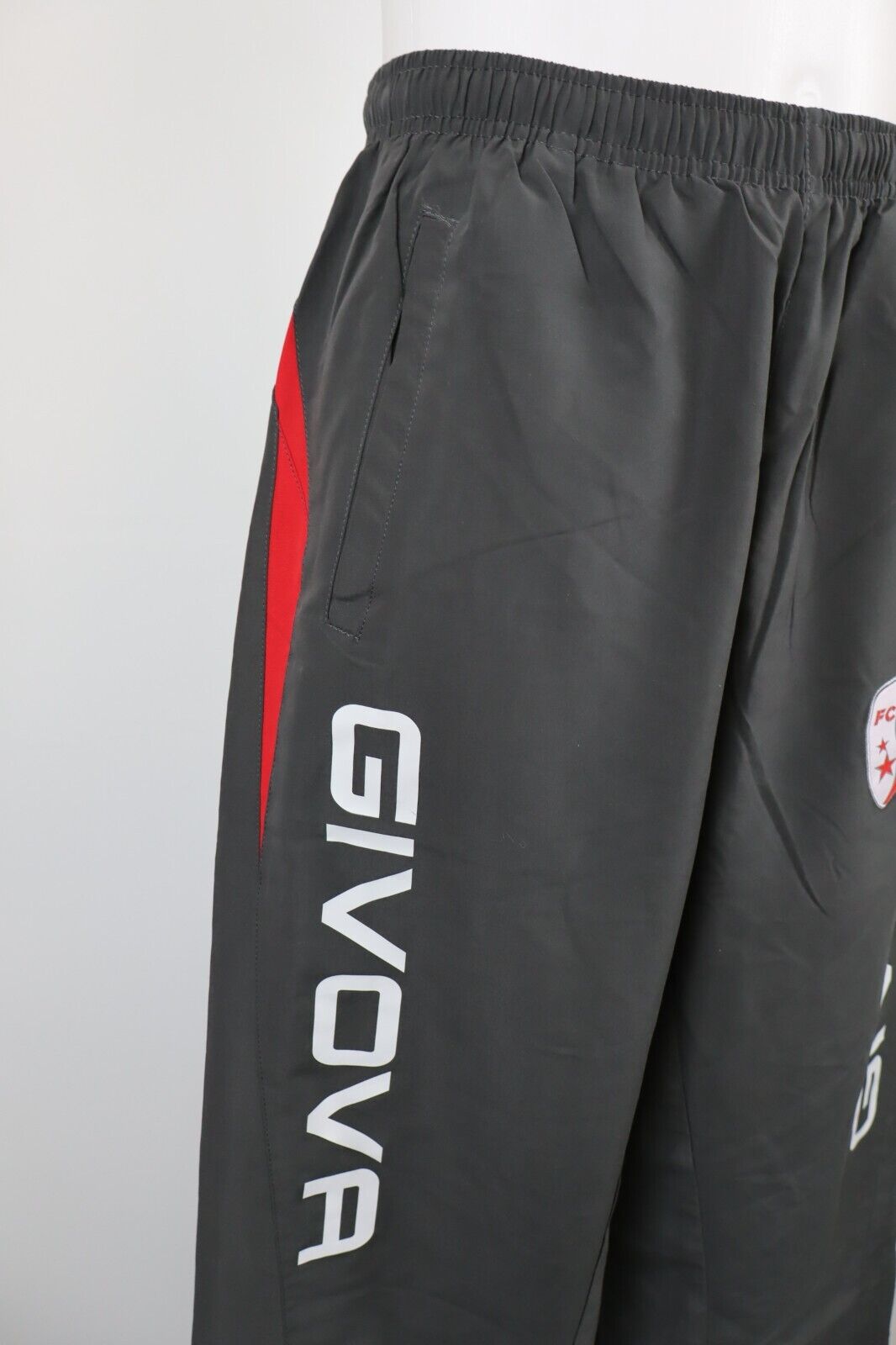 GIVOVA FC SION PANTALONE SPORT CALCIO UOMO TG L MAN SOCCER PANTS