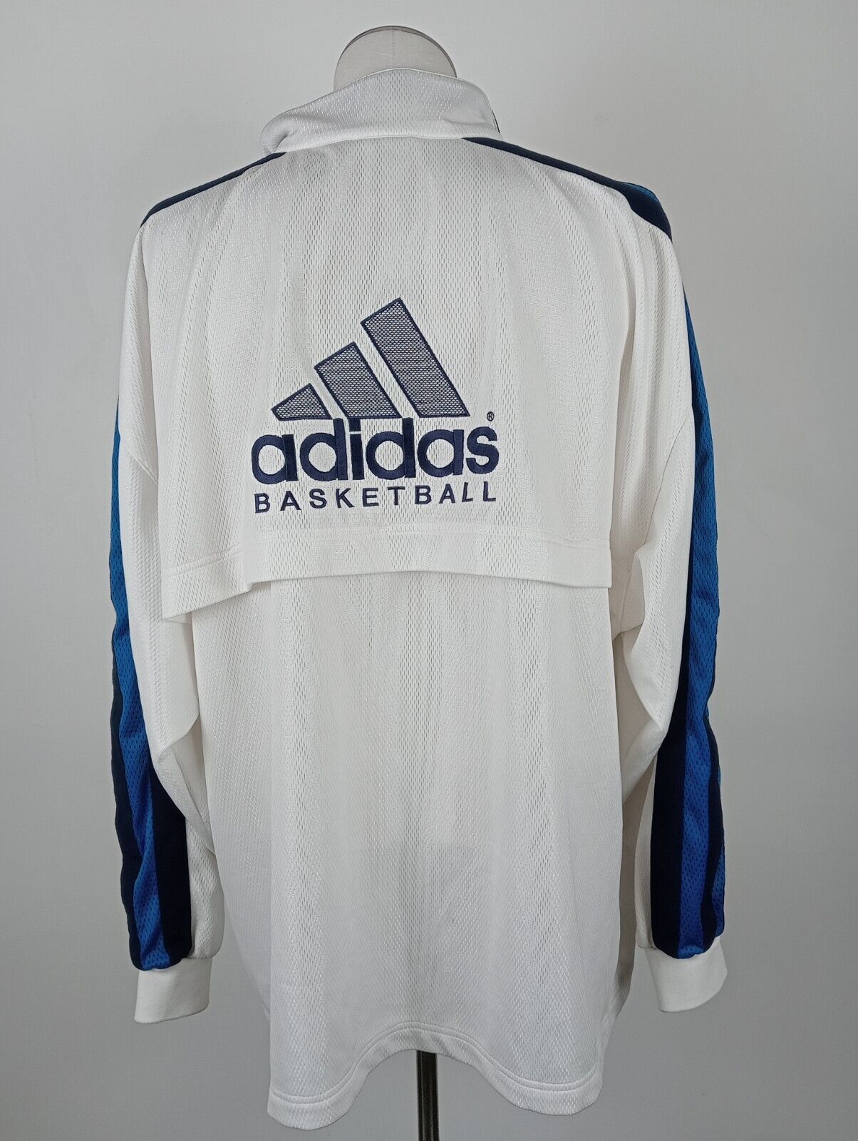 ADIDAS BASKETBALL GIACCA FELPA SPORT UOMO Tg 2XL MAN VINTAGE JACKET VINTAGE