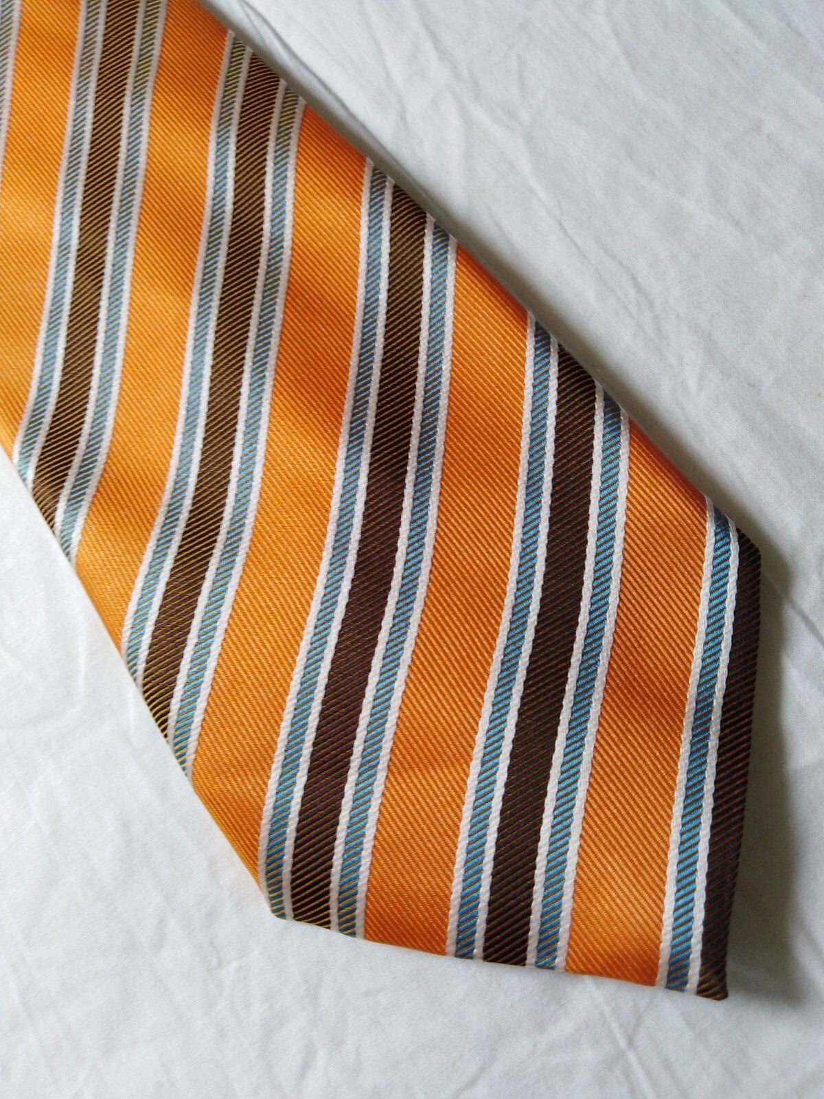 LUCIO LAMBERTI 100%  SILK TIE SETA CRAVATTA SELF TIPPED NECKTIE MADE ITALY