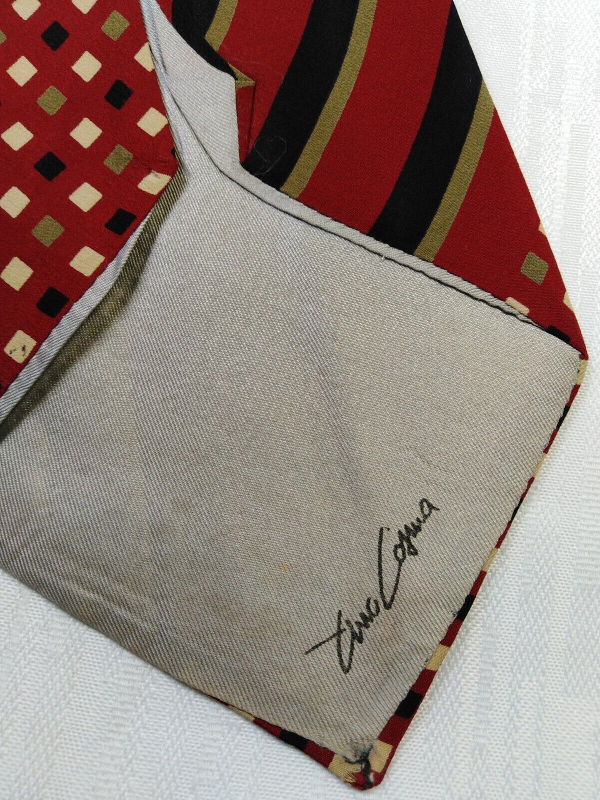 TINO COSMA 100% SETA SILK  TIE CRAVATTA NECKTIE ITALY VINTAGE CLASSIC