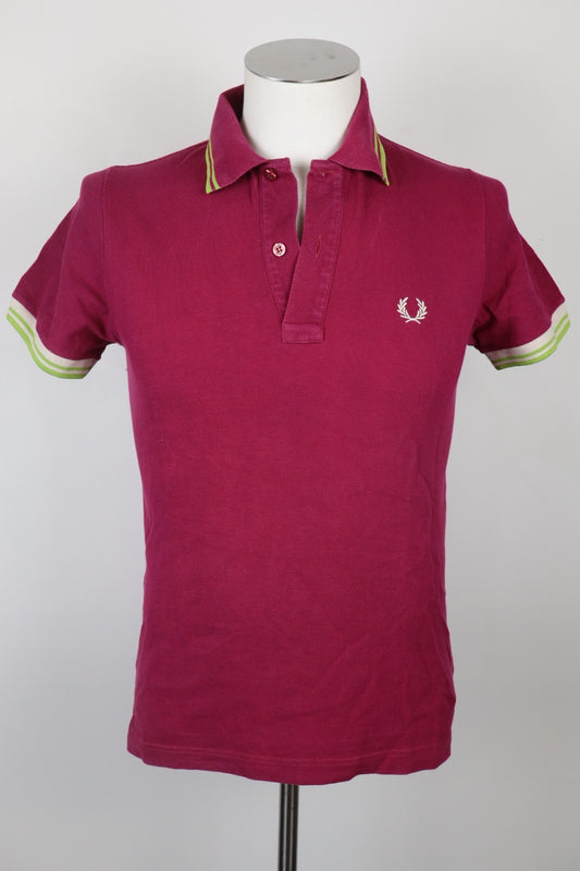 FRED PERRY POLO MAGLIA UOMO COTONE 38" 97CM MAN COTTON T-SHIRT CASUAL VINTAGE