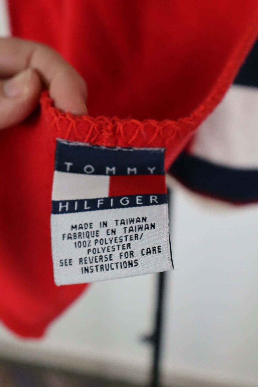 TOMMY HILFIGER SCIARPA PILE UOMO DONNA UNISEX WOMAN MAN VINTAGE CASUAL SCARF