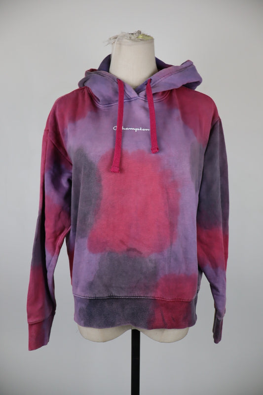 CHAMPION FELPA CAPPUCCIO DONNA Tg S WOMEN CASUAL VINTAGE SPORT SWEATSHIRT