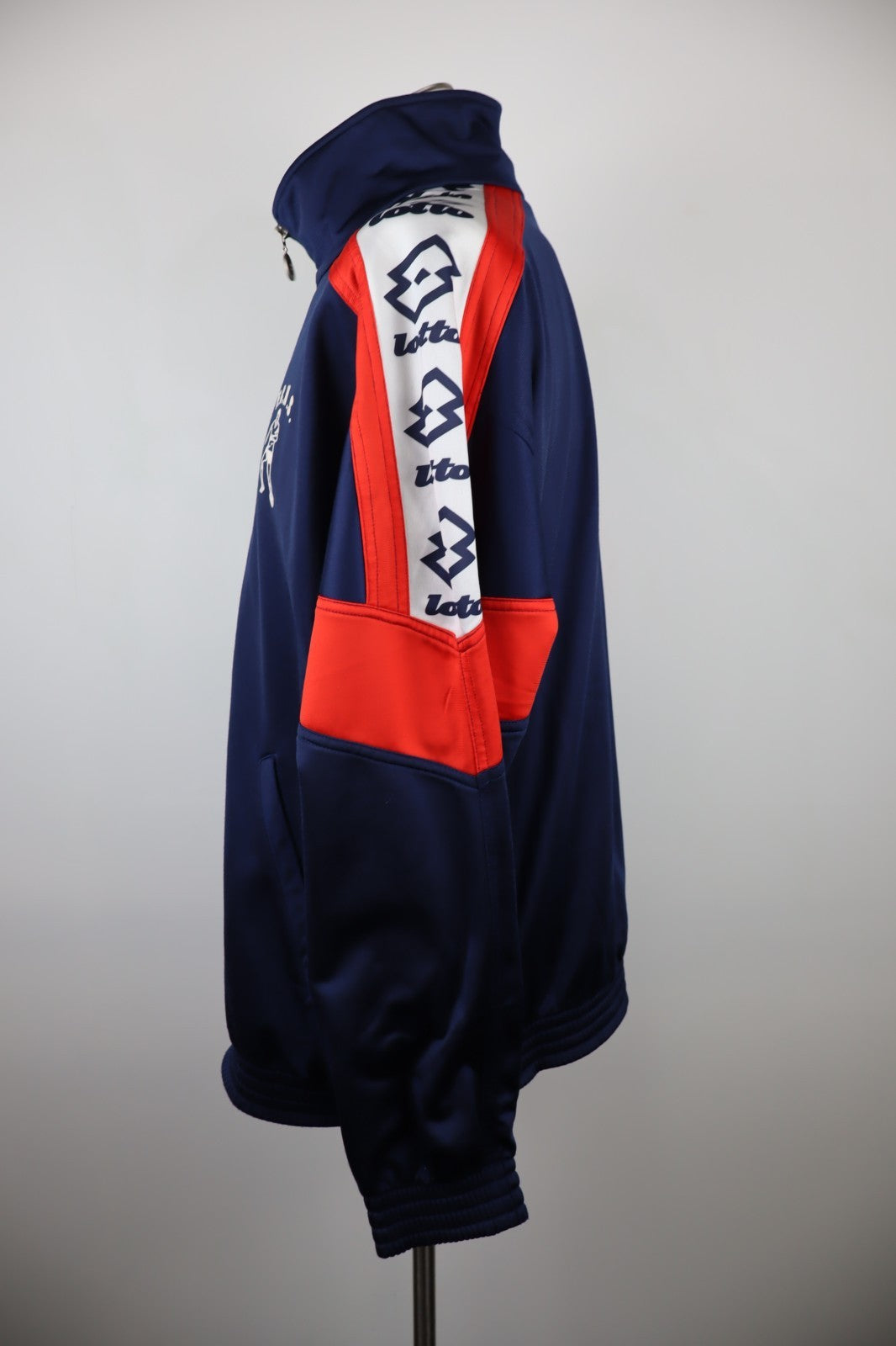 LOTTO ITALIA FCNS GIACCA SPORT CALCIO  UOMO Tg XL MAN VINTAGE SOCCER JACKET