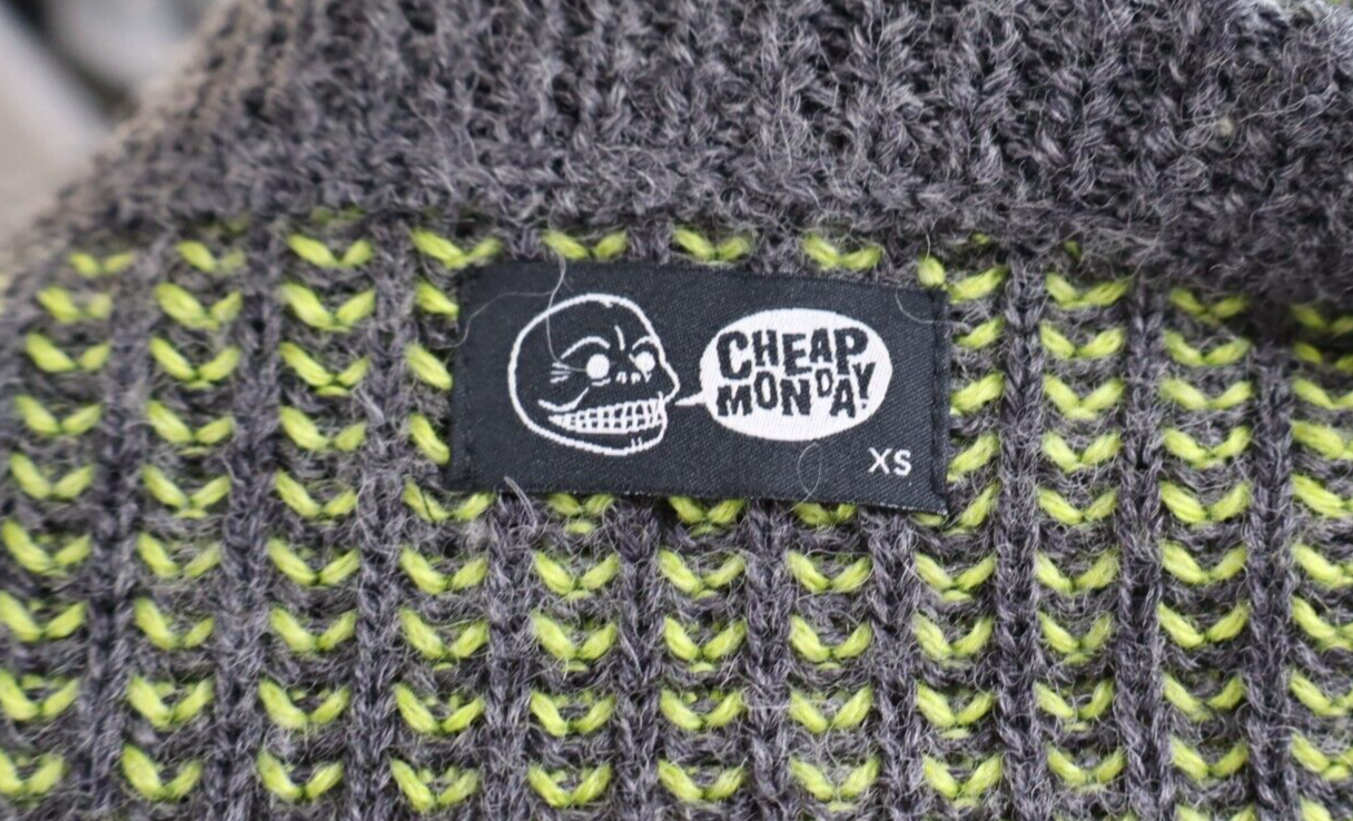 CHEAP MONDAY MAGLIONE LANA WOOL UOMO TG XS MAN SWEATER CASUAL VINTAGE