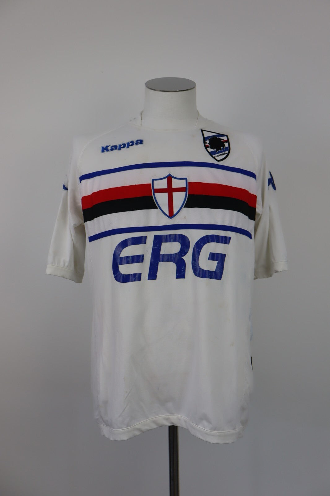 KAPPA SAMPDORIA PISANO N  26 MAGLIA CALCIO TG XL UOMO MAN T-SHIRT SOCCER SPORT
