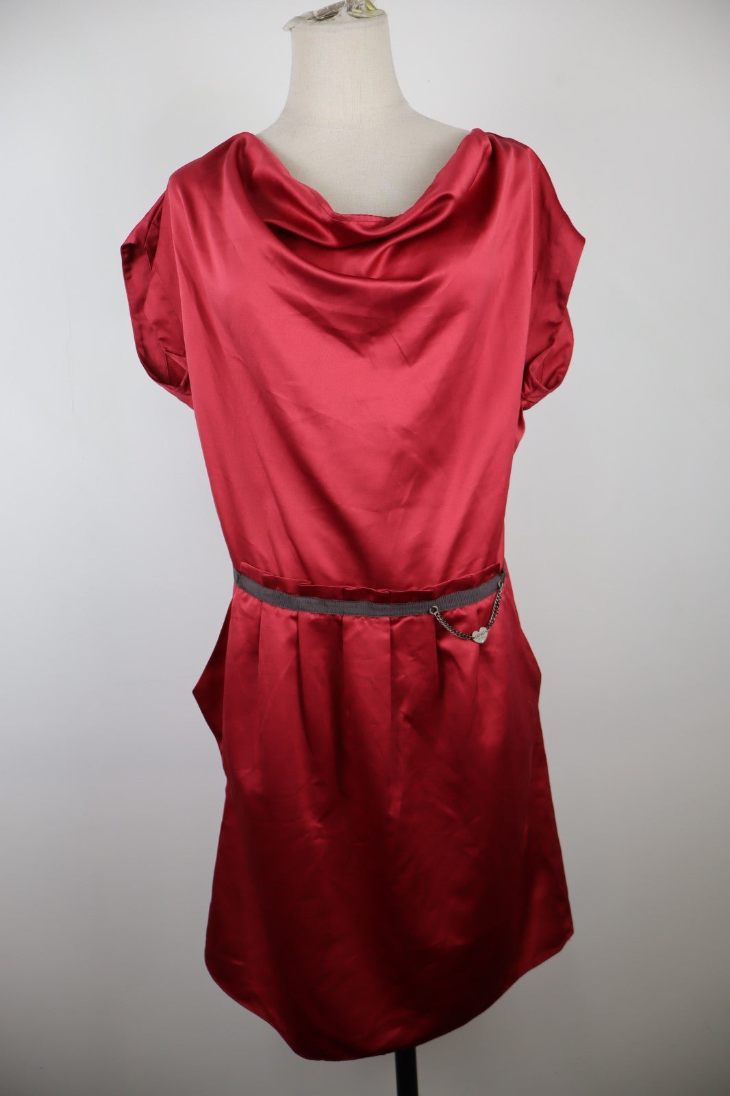 LIU JO VESTITO ABITO DONNA TG. 42 WOMAN CASUAL VINTAGE DRESS MEZZE MANICHE