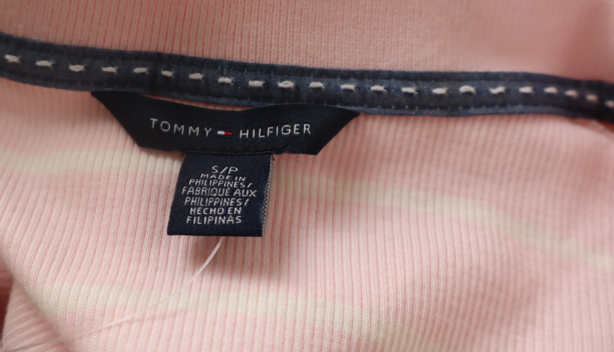 TOMMY HILFIGER POLO MAGLIA DONNA COTONE TG. S WOMAN SHIRT CASUAL VINTAGE CON TAG